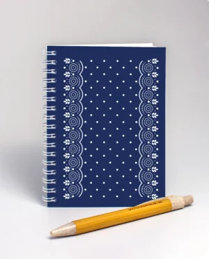 Notes s modrotlačovým dizajnom III