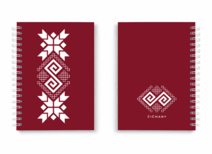 Notes Čičmanské rožky - bordový