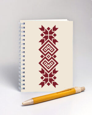 Notes Čičmanské srdcia - béžový